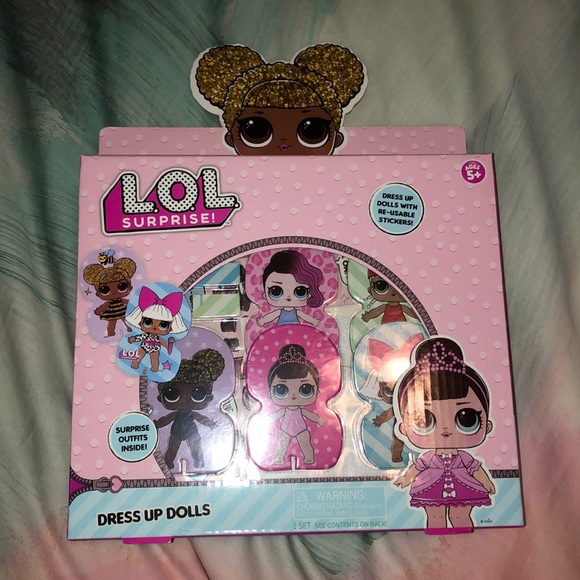 LoL Surprise Dress Up Dolls Reusable Stickers NEW - Picture 1 of 4